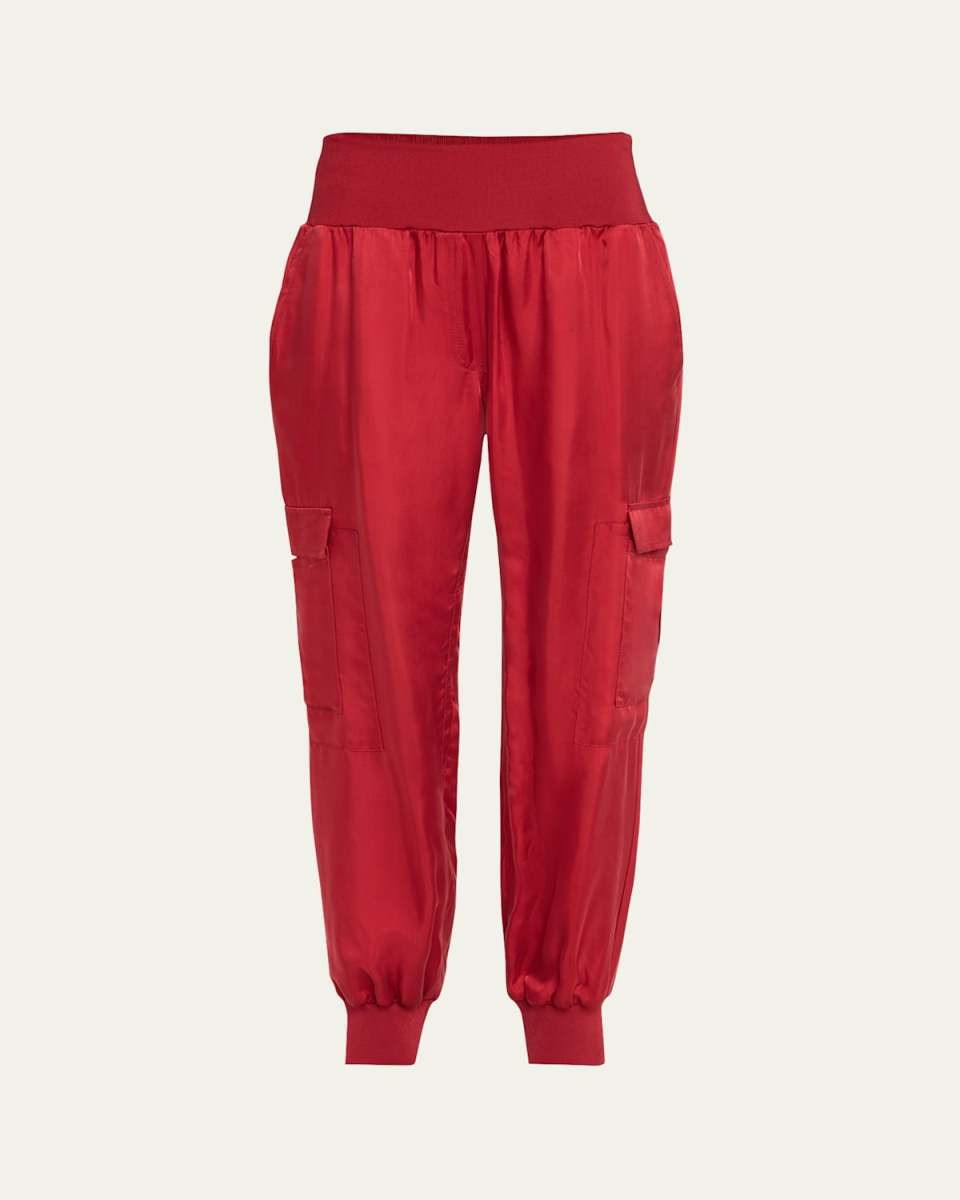 Tous Les Jours Giles Satin Jogger Pants